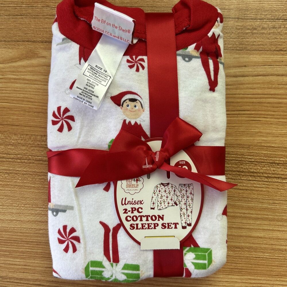 ELF ON THE SHELF~2 PC COTTON CHRISTMAS PAJAMAS